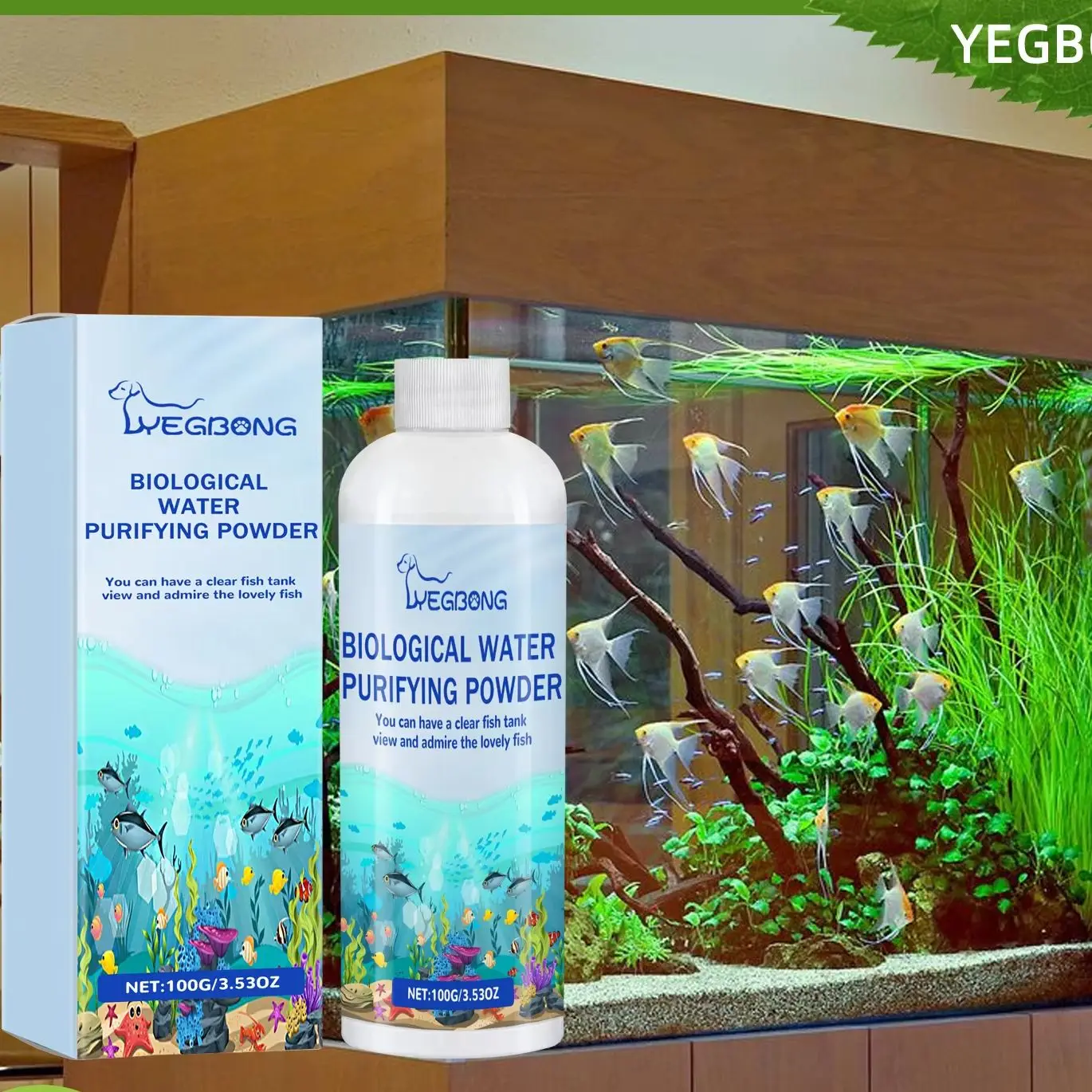 Planted Aquarium Algae Control - Biologisches Pulver zur Algenkontrolle im Aquarien