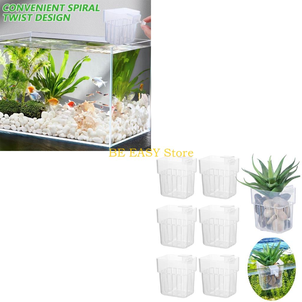 Aquarium Plant Growing - E28F Mehrzweck-Hydrokultur-Hängepflanzgefäß, Pflanzenständer, Korb für Aquarien,