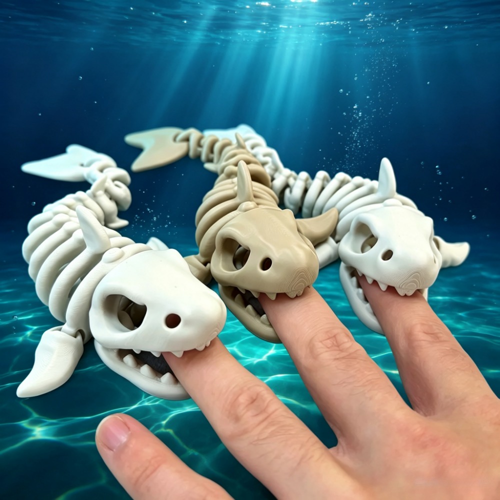 Aquarium Planting Ideas - Haifisch-Skelett Aquarium-Dekoration Bewegliche Verzierung für Reptilien