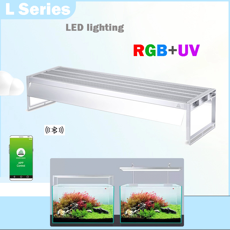 Planted Aquarium Uv Light - Woche Aqua L-Serie WRGB UV-Vollspektrum-Pflanzen-LED-Leuchten Lampe
