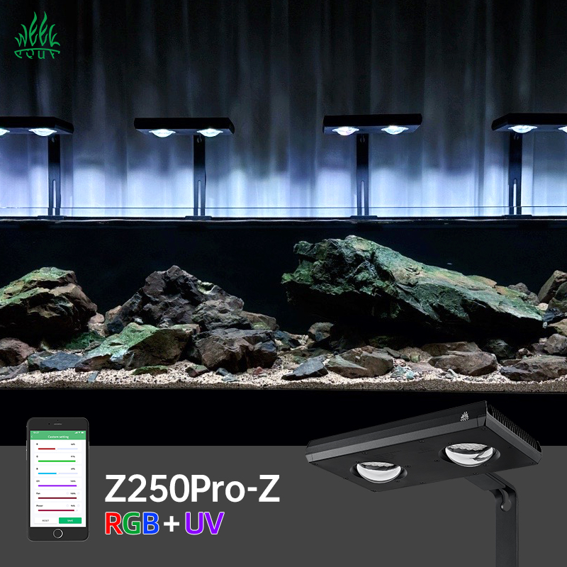Planted Aquarium Uv Light - WEEKAQUA Z250PRO LED-Pflanzenlampe RGB+UV Vollspektrum mit