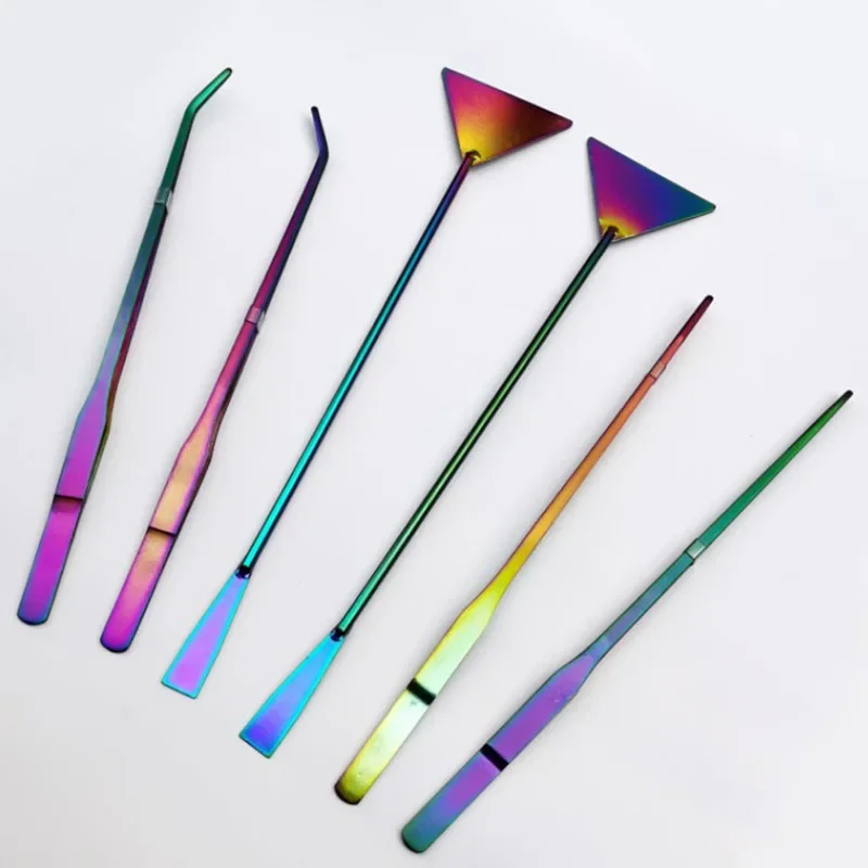 Planted Aquarium Maintenance Kit - 27 cm Bunte Edelstahl Gebogene Aquarium
