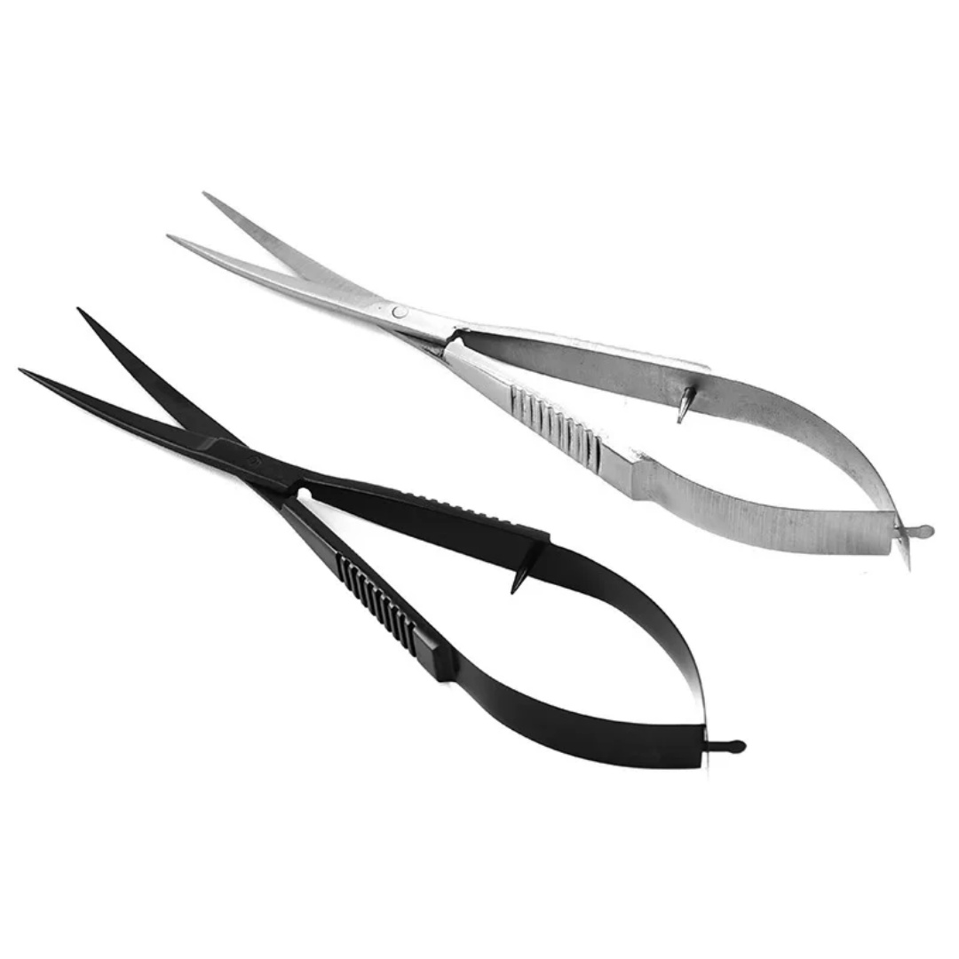Planted Aquarium Maintenance Kit - Gebogene gerade Federschere für Aquarien, Aquascaping-Pflanzenwerkzeuge,