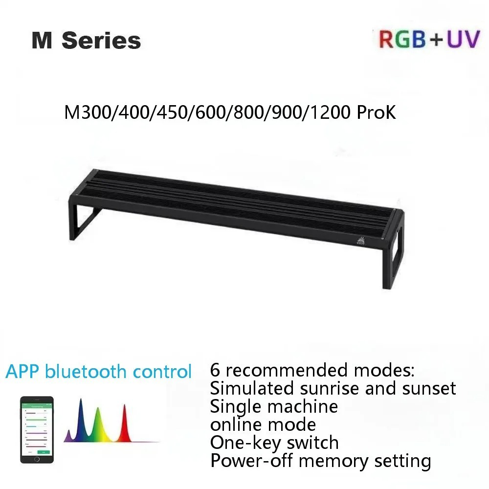 Aquarium Plant Grow Light - Week Aqua M Serie RGB+UV Wasserpflanzenlampe