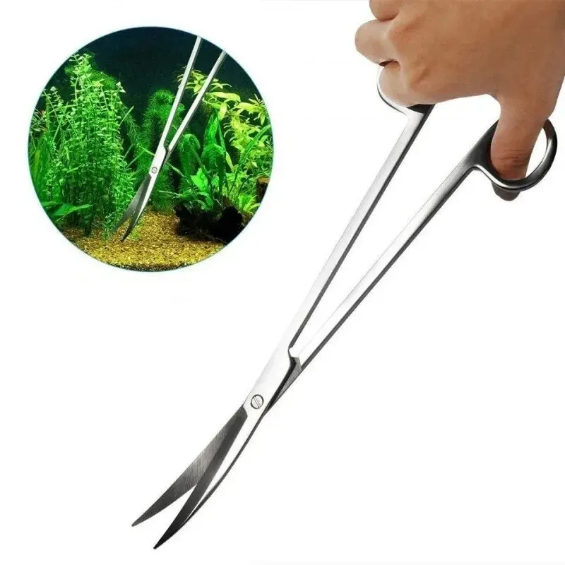 Planted Aquarium Maintenance Kit - Aquariumschere, extra langes Reinigungswerkzeug aus Edelstahl,