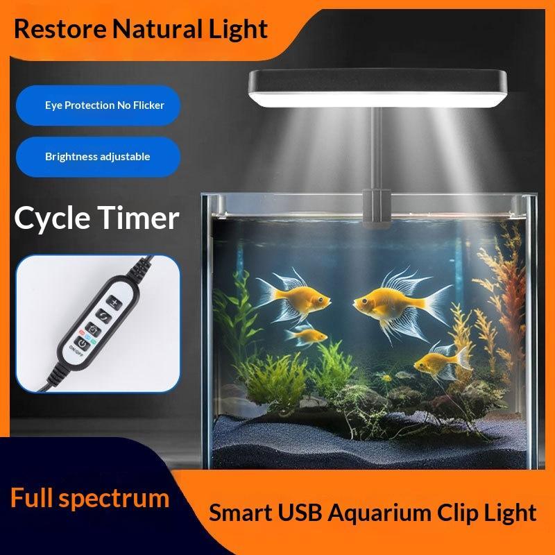 Aquarium Plant Grow Light - Vollspektrum LED-Aquariumbeleuchtung 360 Grad Einstellbar mit