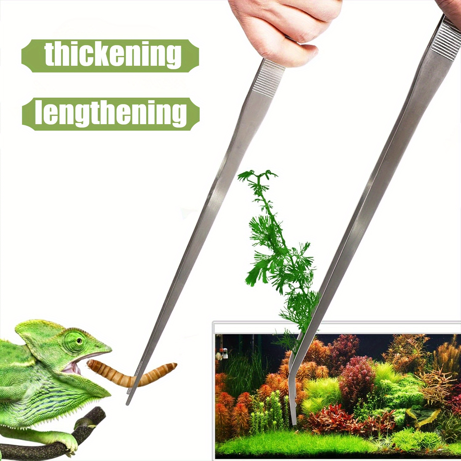 2 Stück Edelstahl-Pinzetten, e – Planted Aquarium Maintenance Kit Bewertung und Preis
